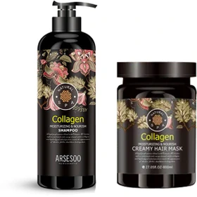 پک شامپو وماسک کلاژن بدون سولفات