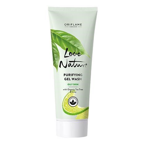 ژل شستشو تی تری و لیمو لاونیچر اوریفلیم Love Nature مناسب پوست چرب کد 34841