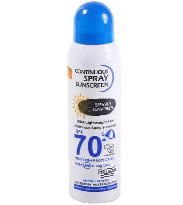 اسپری ضد آفتاب وکالی مدل SPF 70 حجم 230 میلی لیتر