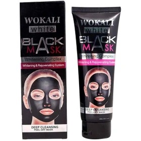ماسک زغالی وکالی 130 میلی لیتر wokali white black mask