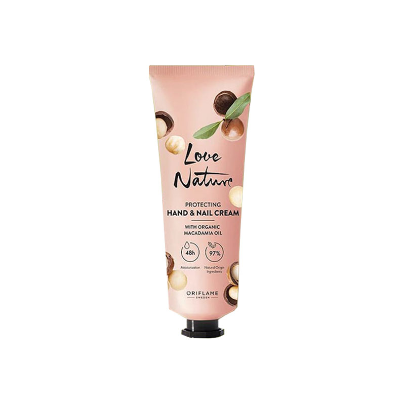 کرم محافظت کننده دست و ناخن فندق لاونیچر اوریفلیم LOVE NATURE Protecting Hand & Nail Cream