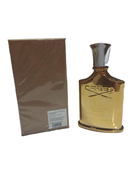 : تستر اماراتی اورجینال جعبه قهوه ای عطر مردانه کرید امپریال میلسیم طلایی Creed Imperial Millesime