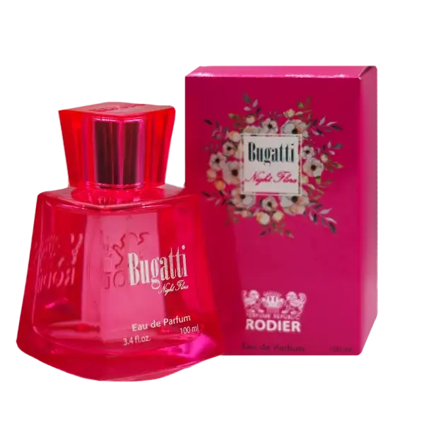 ادو پرفیوم زنانه رودیر مدل بوگاتی نایت فلورا Bugatti Night Flora حجم 100 میلی لیتر